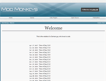 Tablet Screenshot of modmonkeys.net